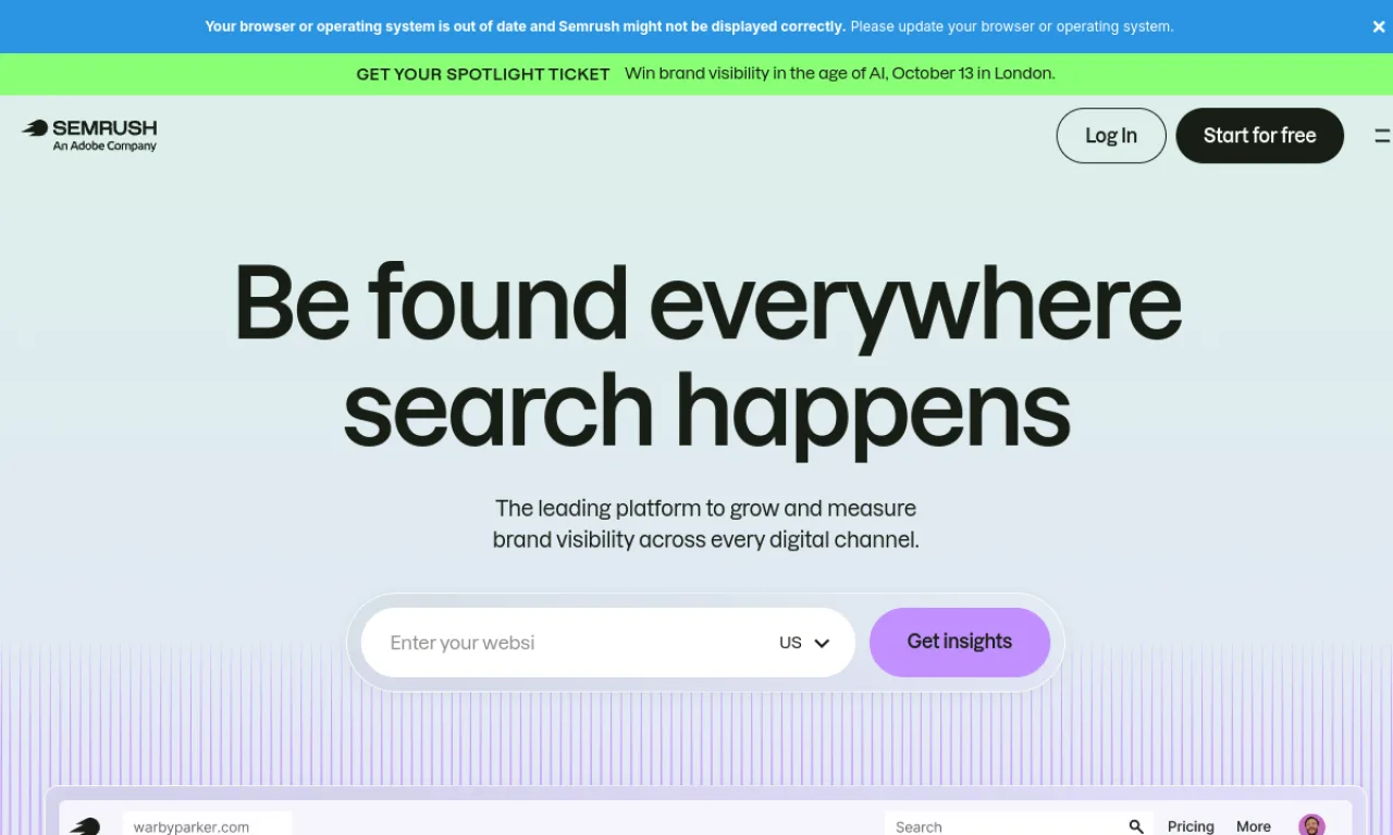 Screenshot of ContentShake website