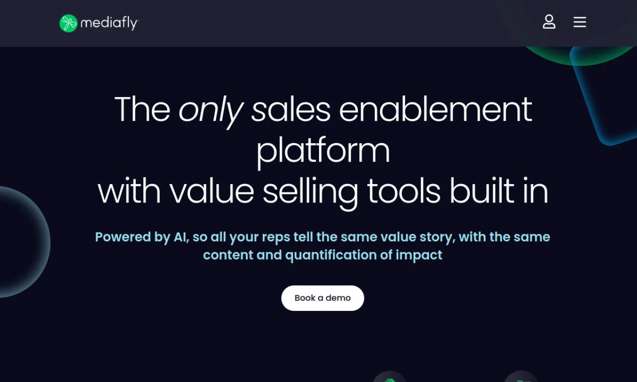Screenshot of InsightSquared / Mediafly website