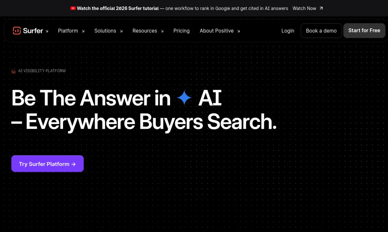 Screenshot of Keyword Surfer website