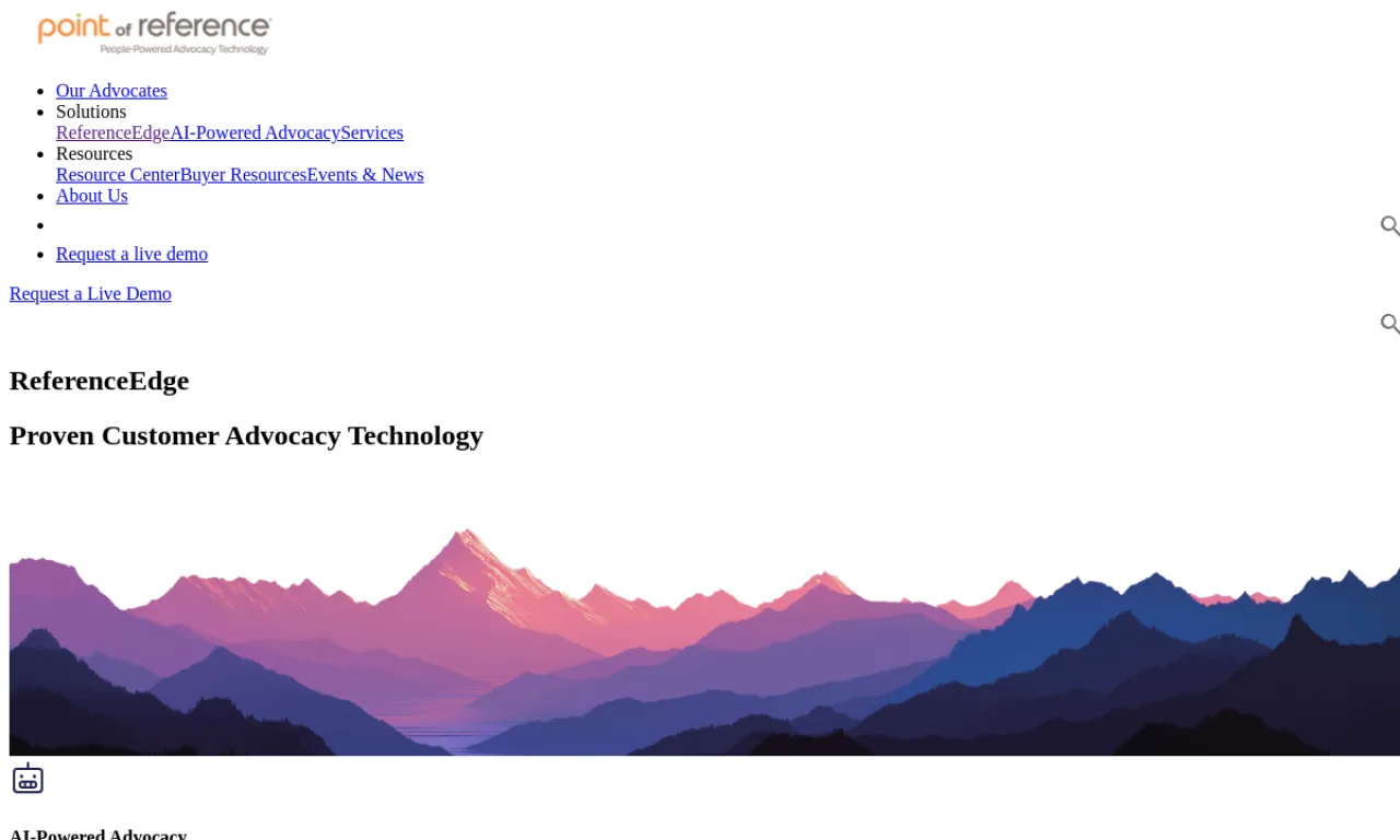 Screenshot of ReferenceEdge website