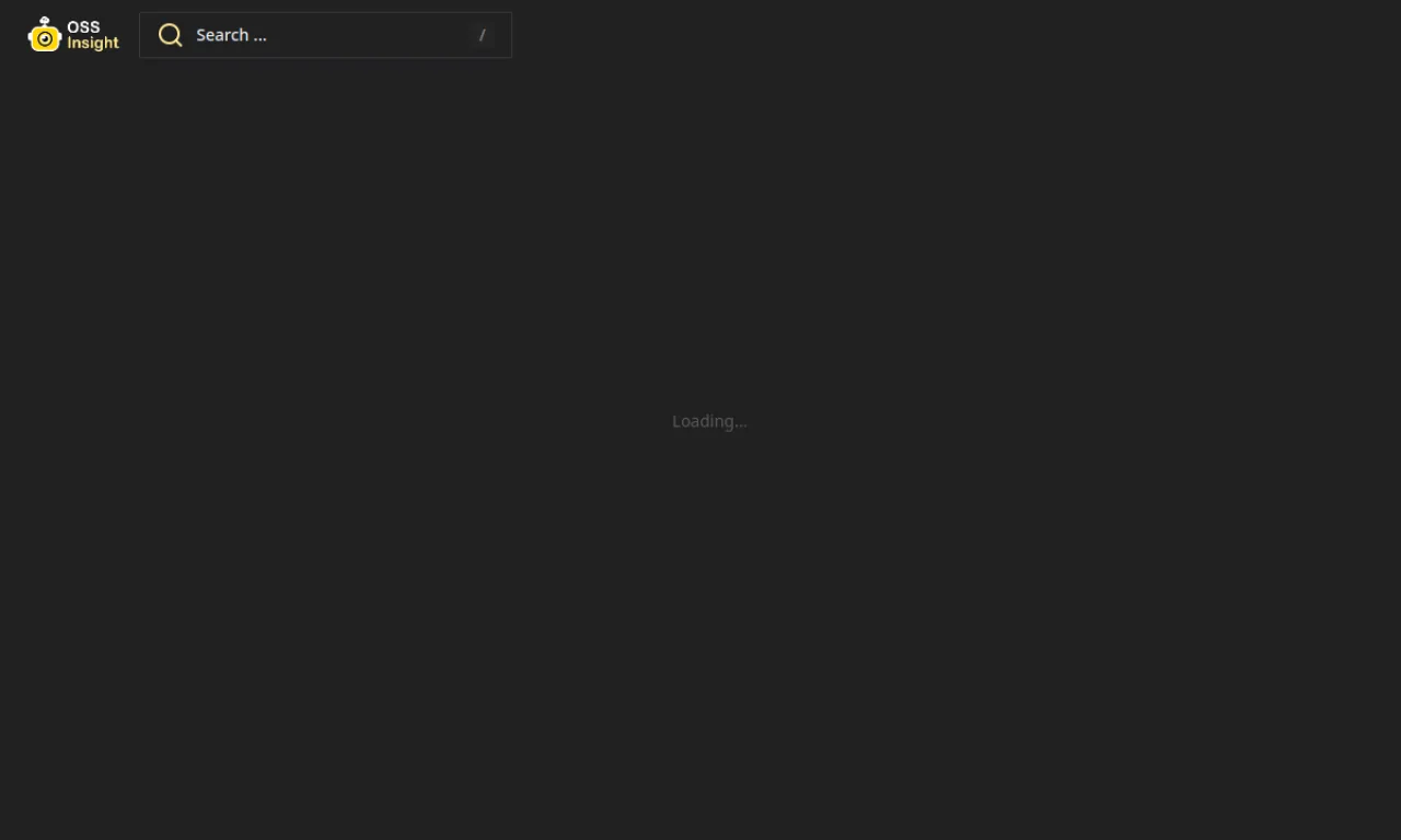 Screenshot of OSS Insight website