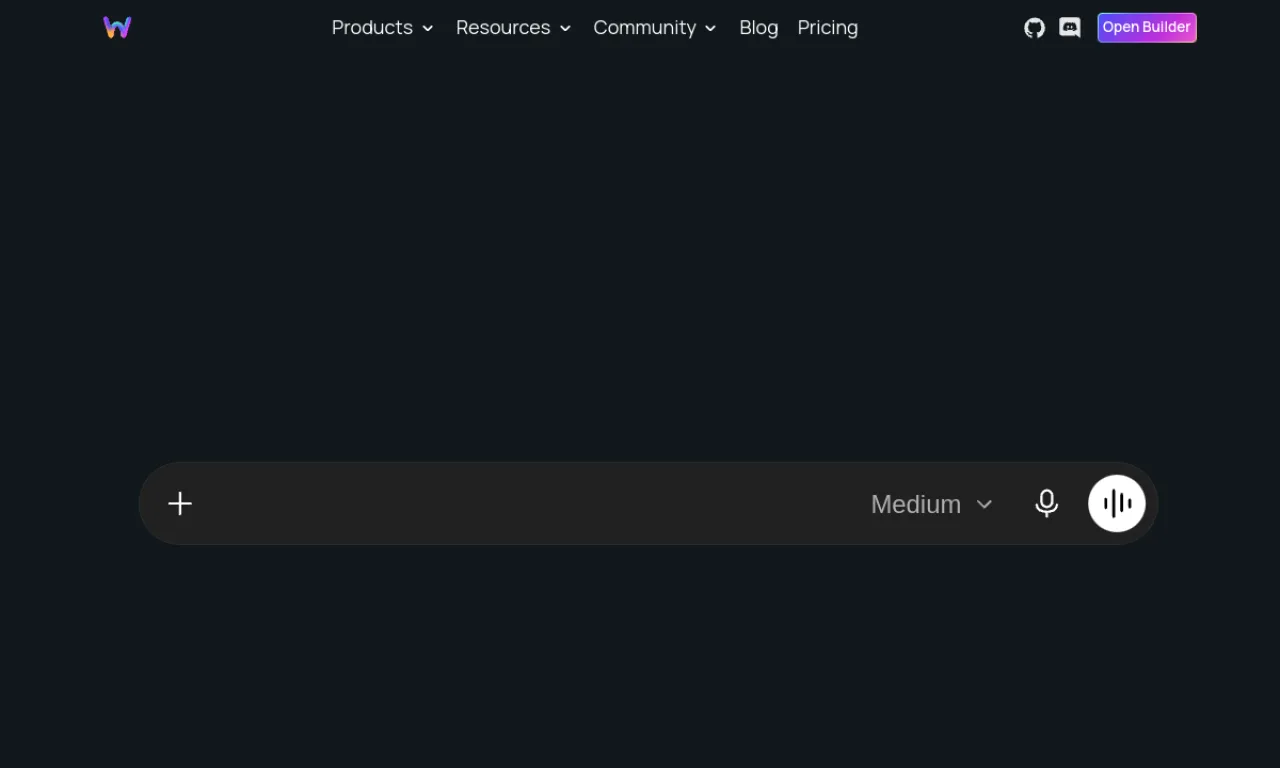 Screenshot of Webstudio website
