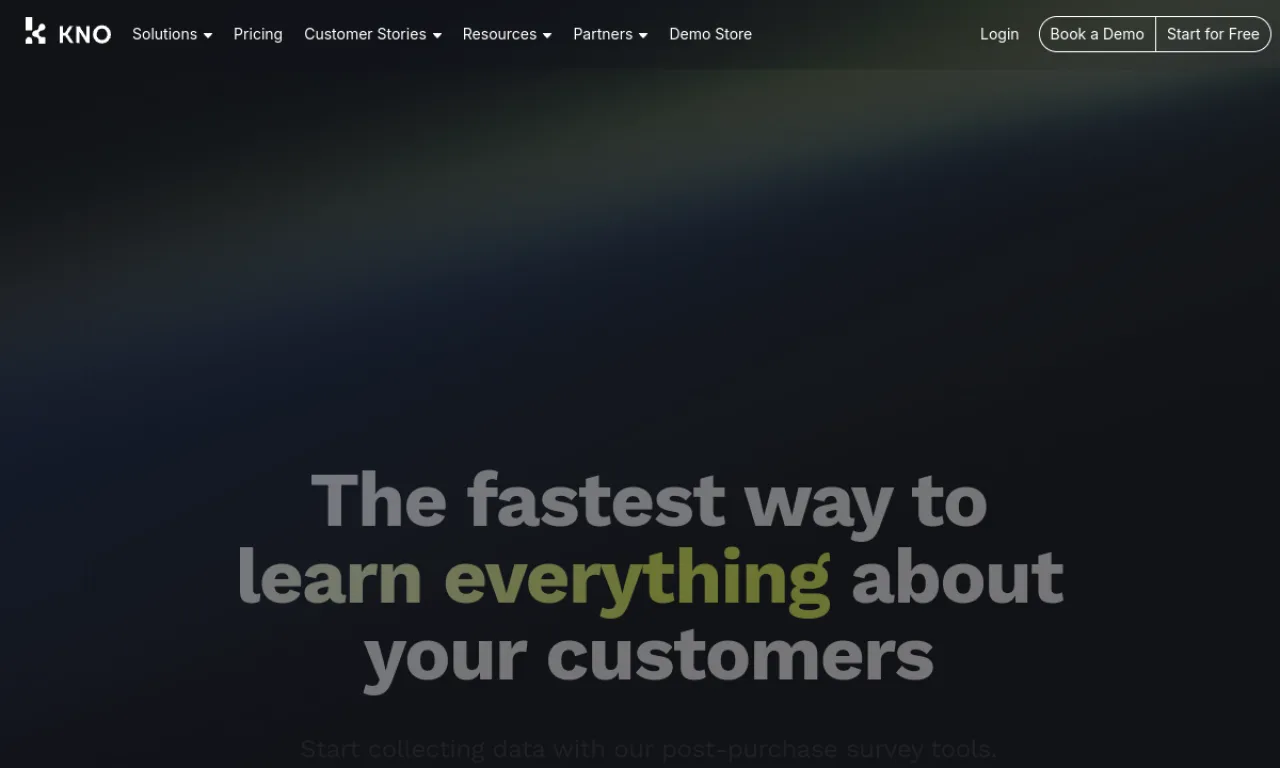 Screenshot of KnoCommerce website