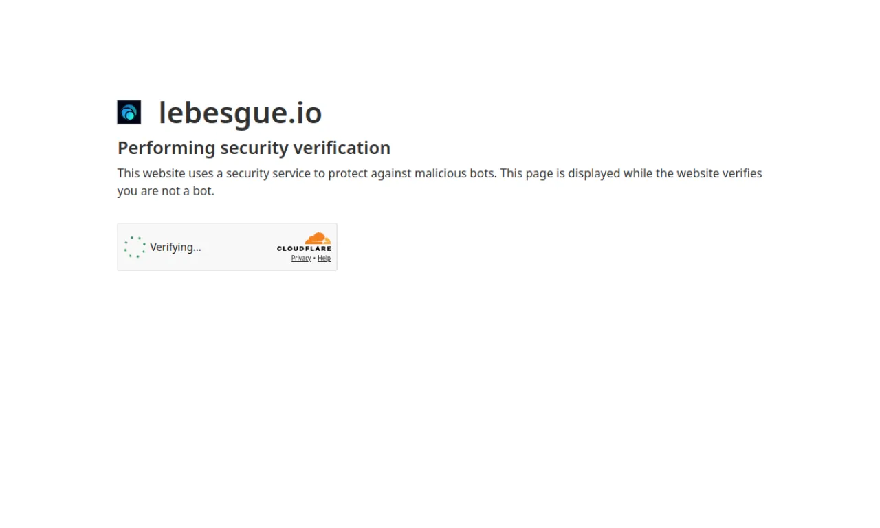 Screenshot of Lebesgue Blog website