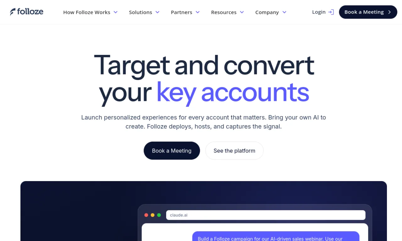 Screenshot of Folloze Boards (video) website