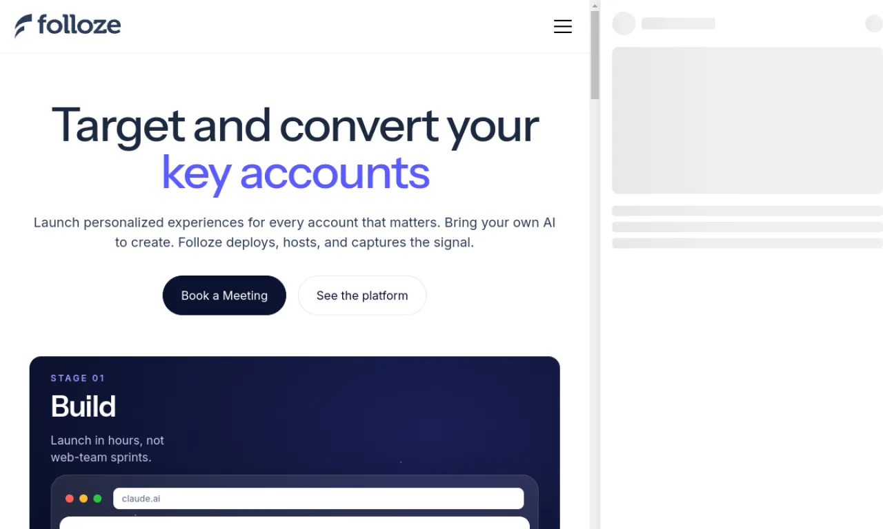 Screenshot of Folloze Boards (video) website