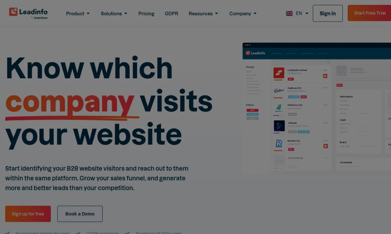Screenshot of Visitor Queue website