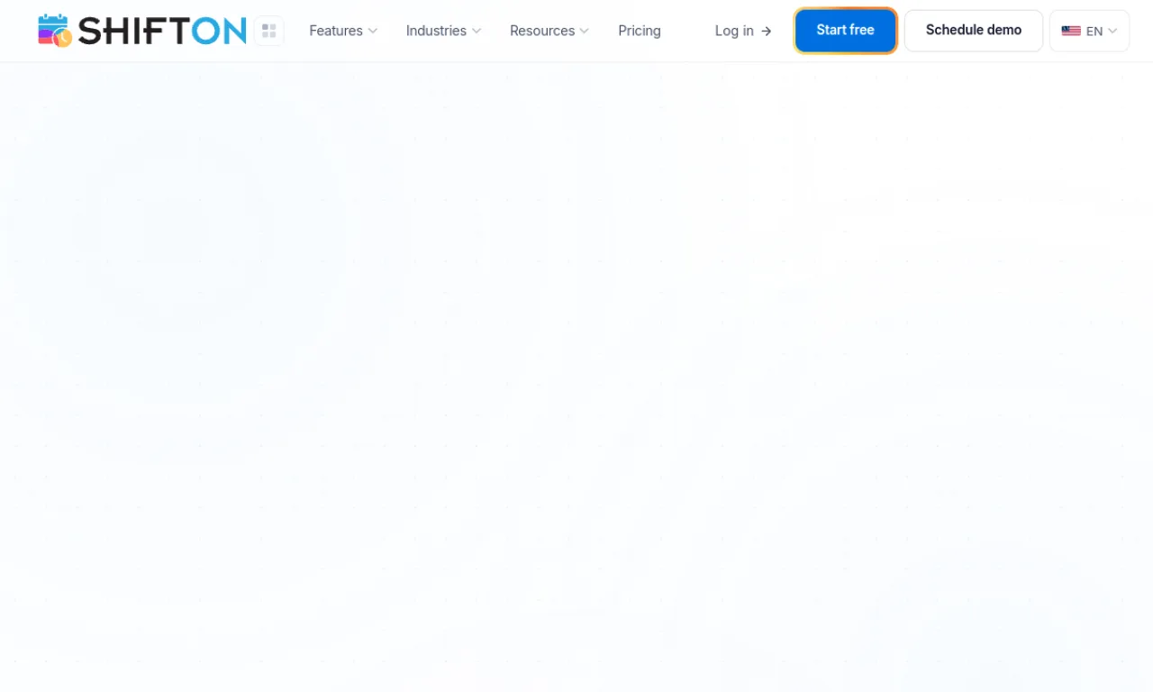 Screenshot of Shifton website