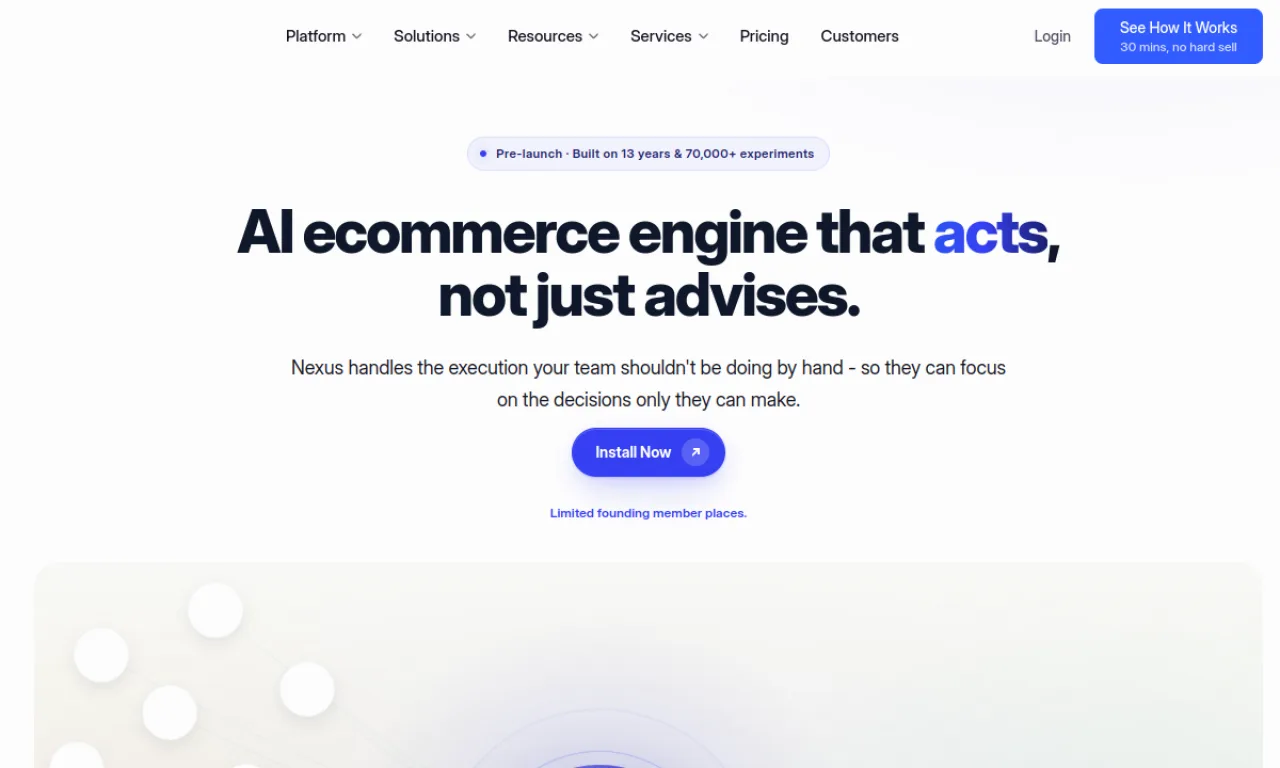 Screenshot of Omniconvert website