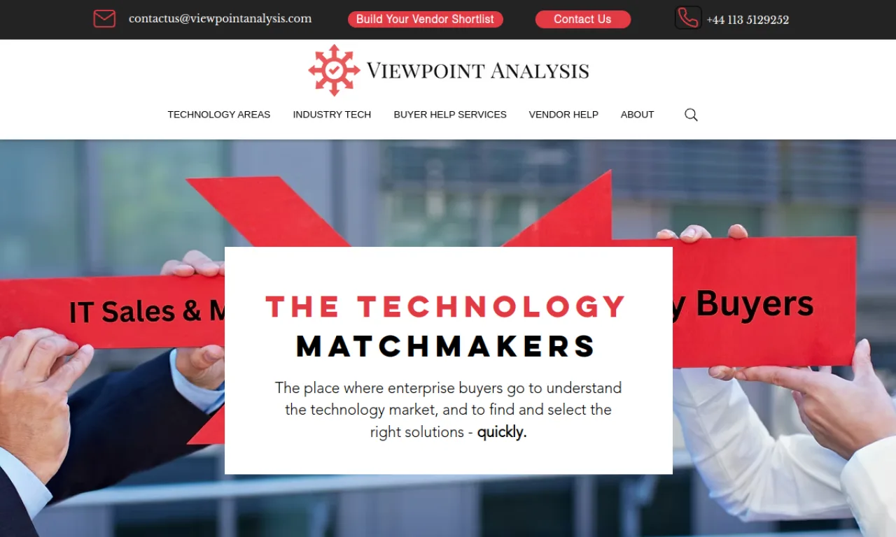 Screenshot of ViewpointAnalysis website