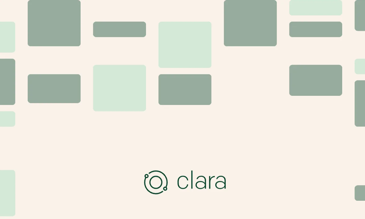 Screenshot of Clara website