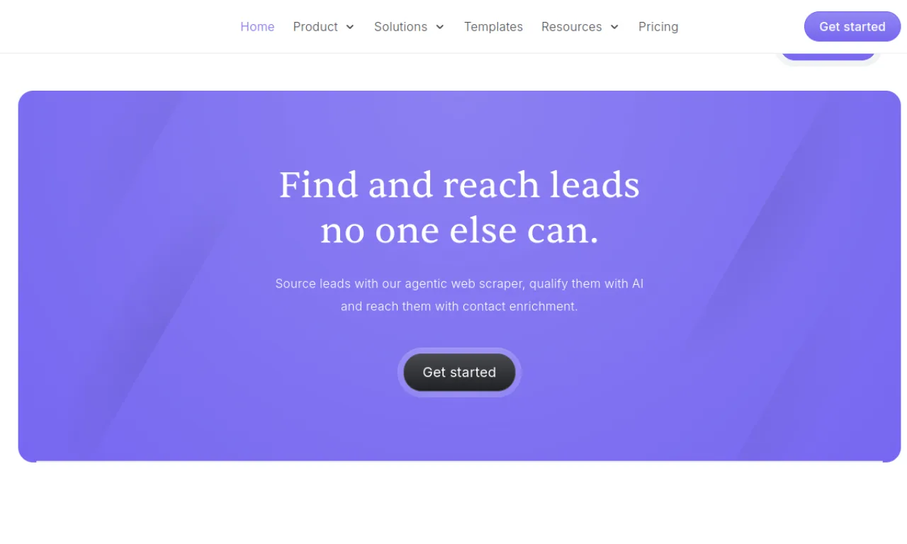 Screenshot of Bardeen website