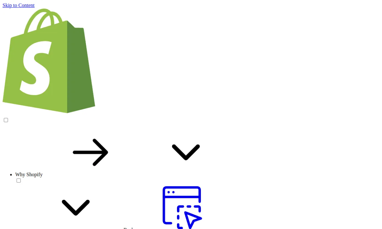 Screenshot of Shopify Analytics / Flow website