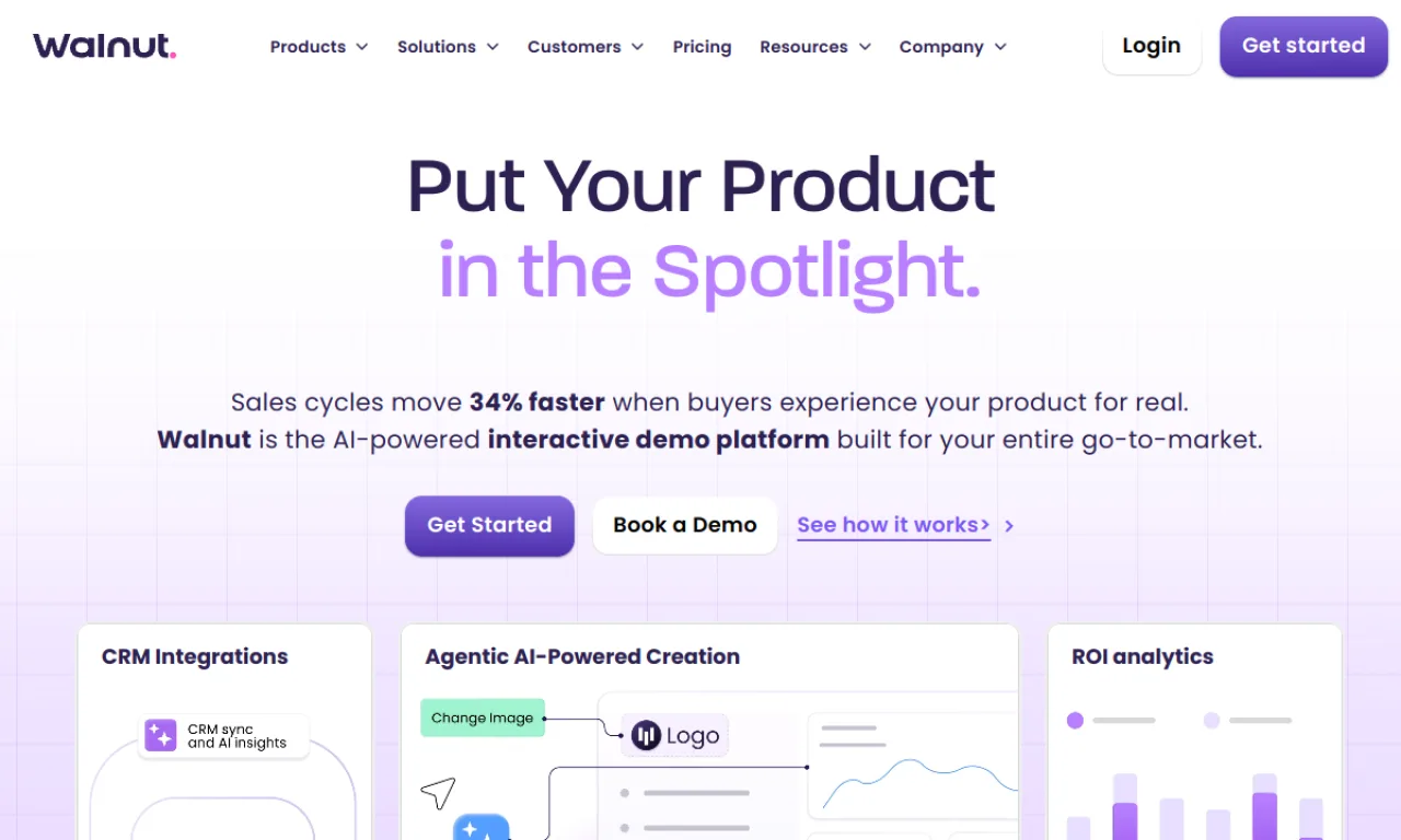 Screenshot of Walnut website