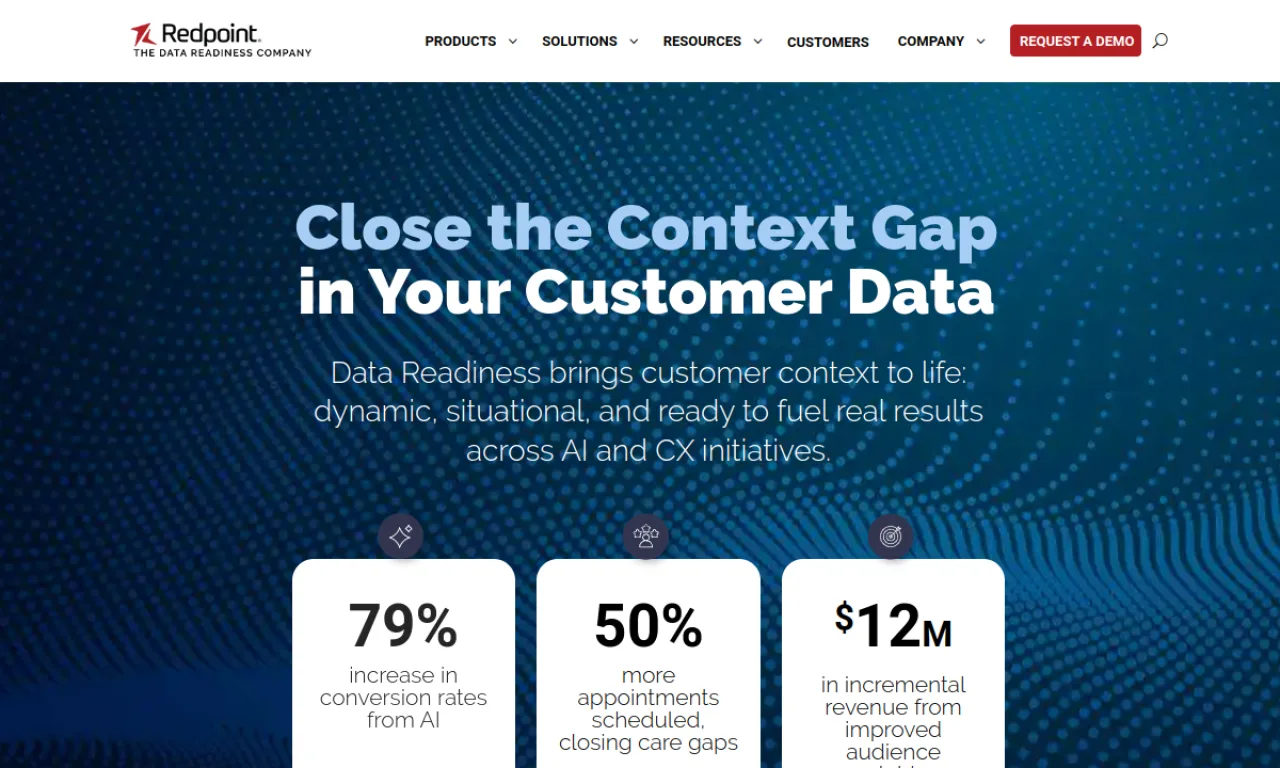 Screenshot of Redpoint Global website