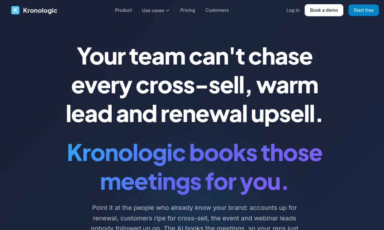 Screenshot of Kronologic website