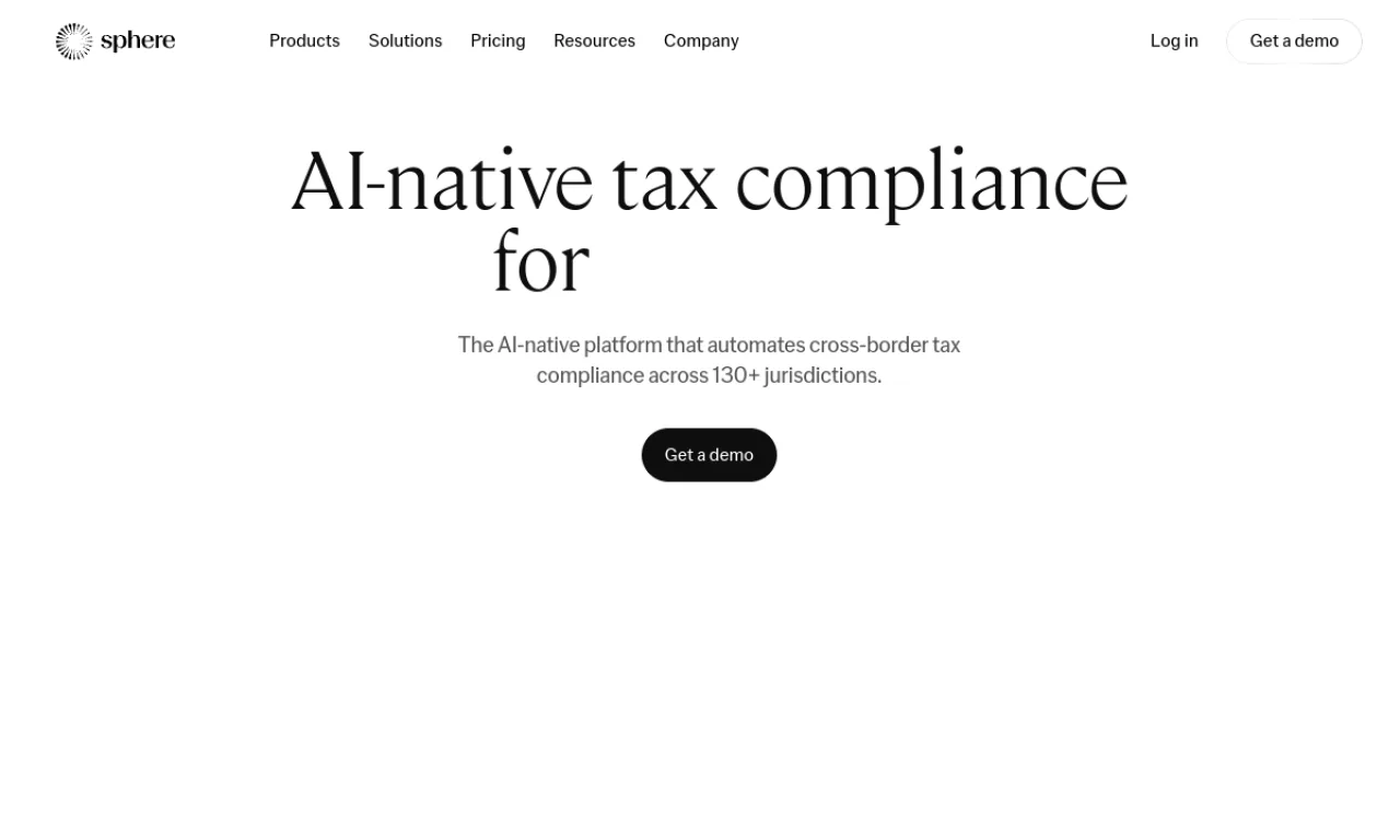 Screenshot of Octobat / Sphere website