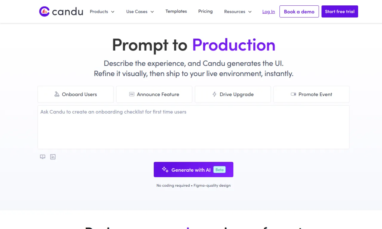 Screenshot of Candu website