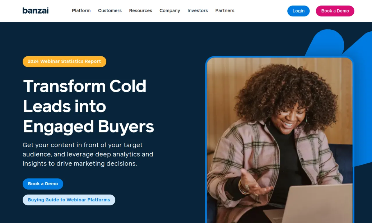 Screenshot of Banzai website
