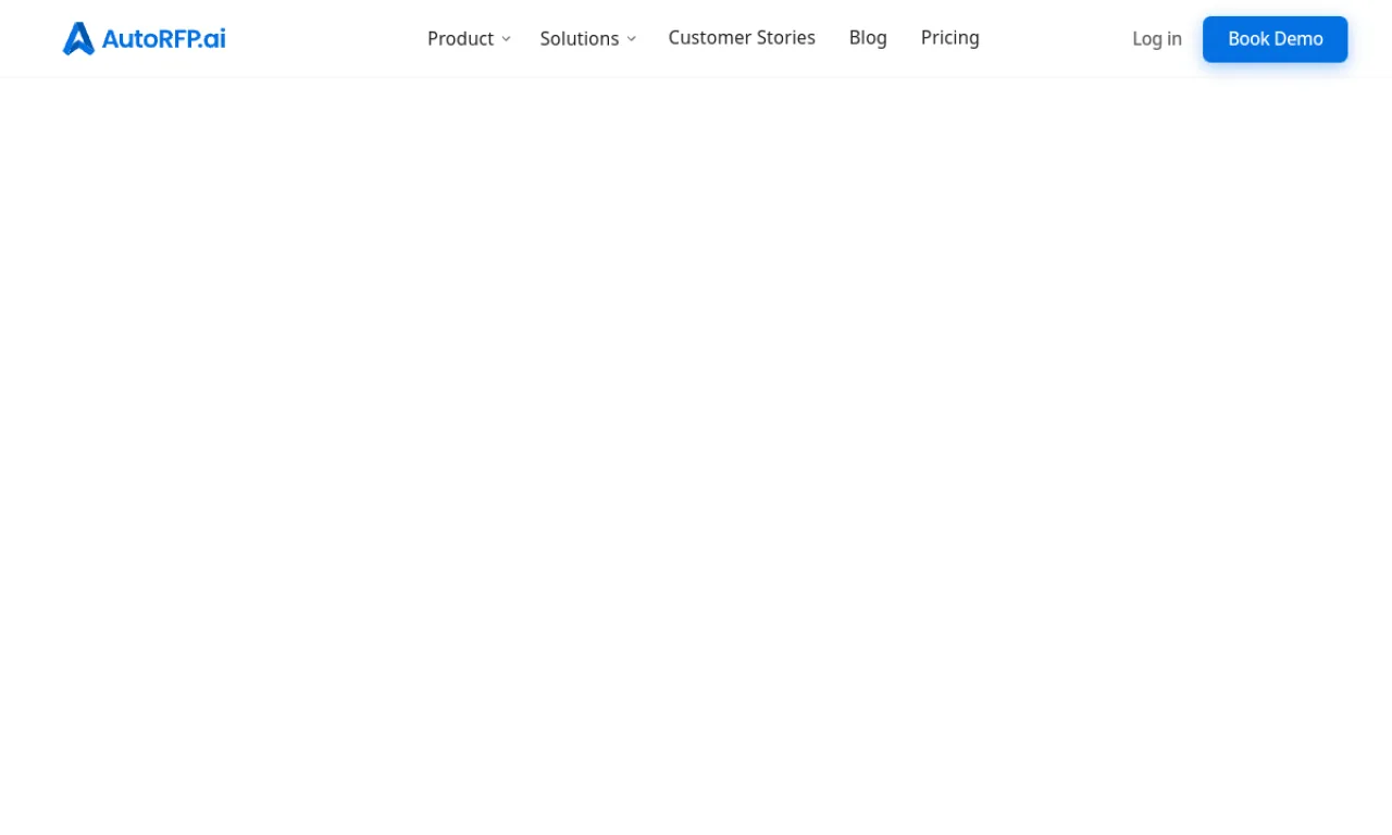Screenshot of AutoRFP.ai website