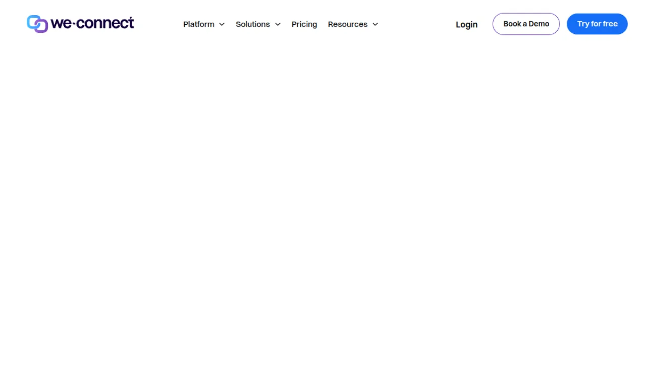 Screenshot of We-Connect website