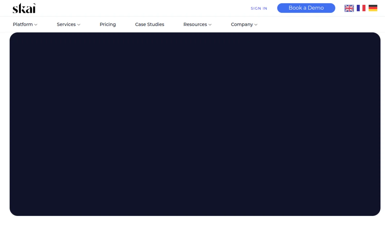 Screenshot of Skai (Kenshoo) website