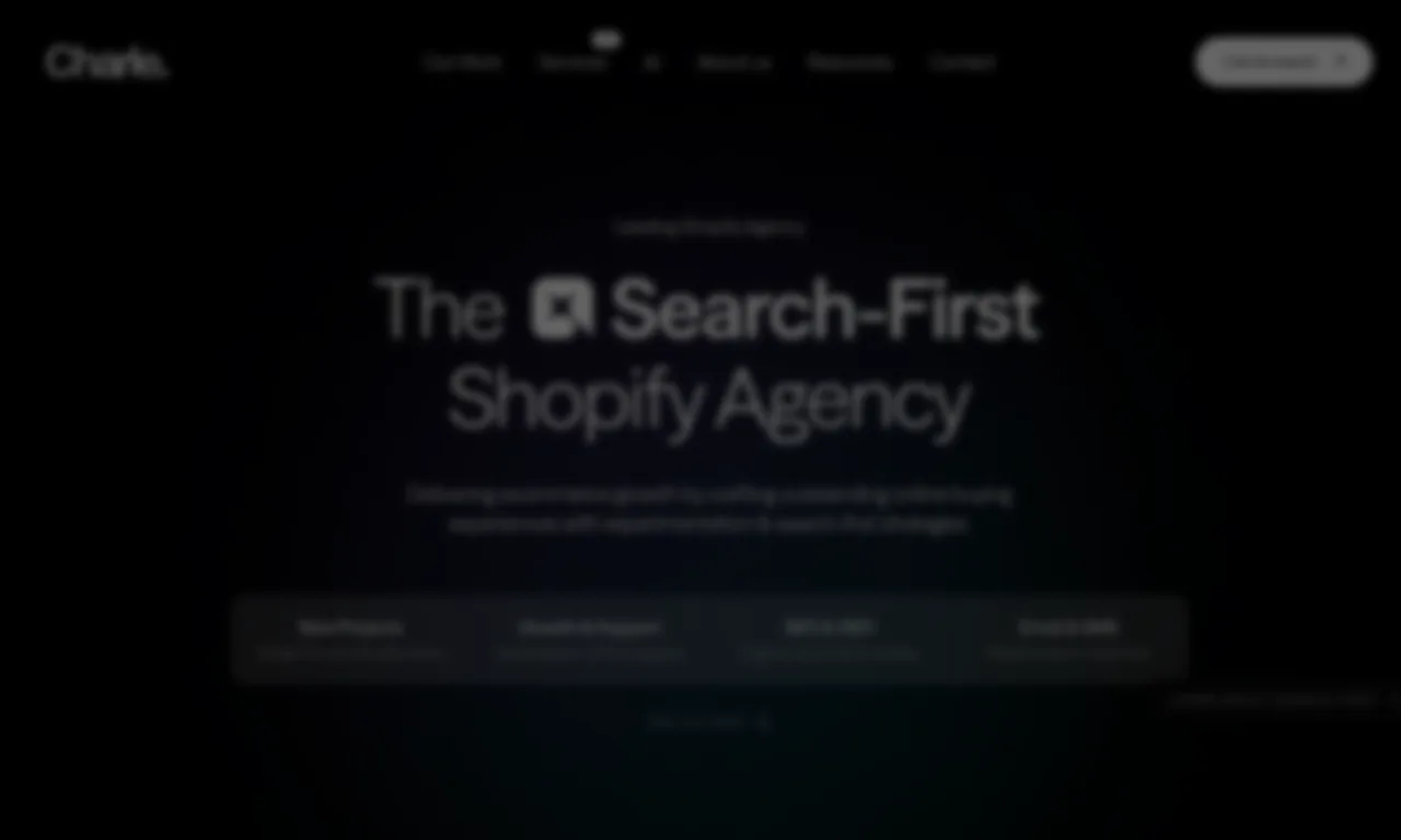 Screenshot of Charleagency website