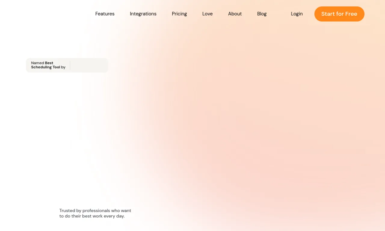 Screenshot of Sunsama website