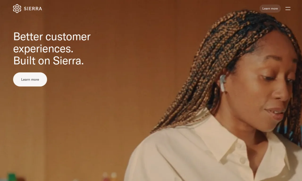 Screenshot of Sierra website