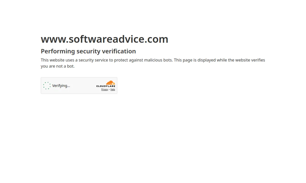 Screenshot of Software Advice (Gartner) website