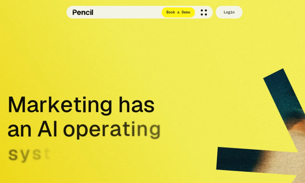 Screenshot of Pencil (Brandtech) website