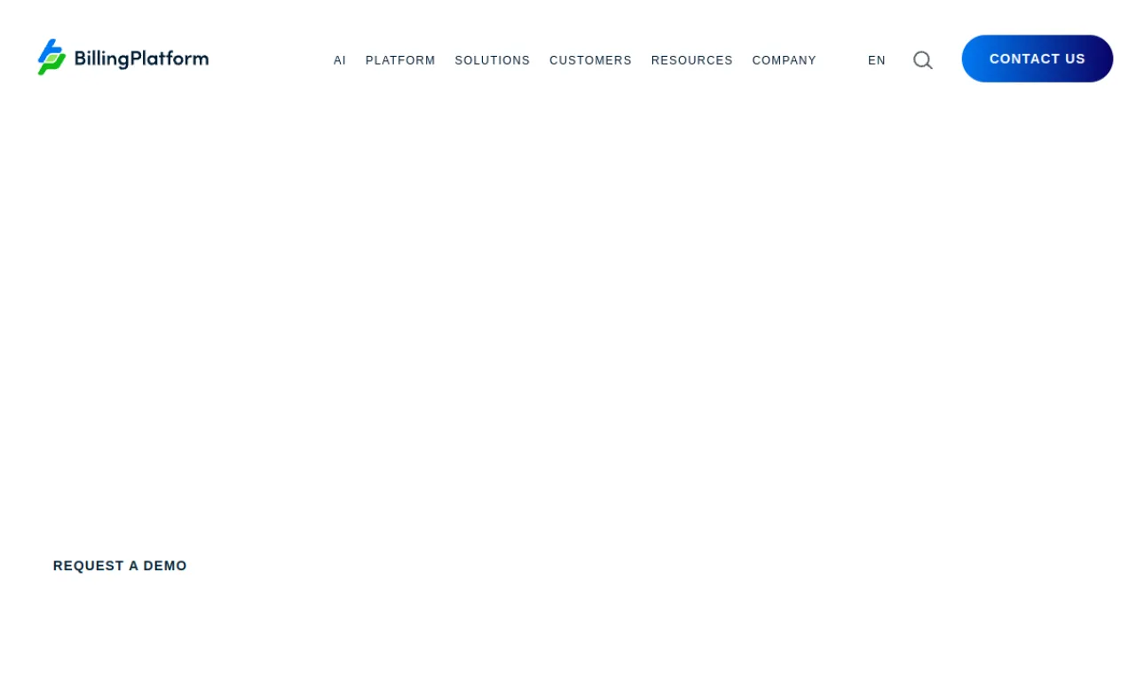 Screenshot of Monetize / BillingPlatform website