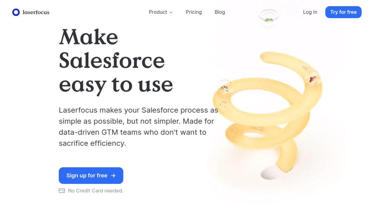 Screenshot of Laserfocus / Supersales website