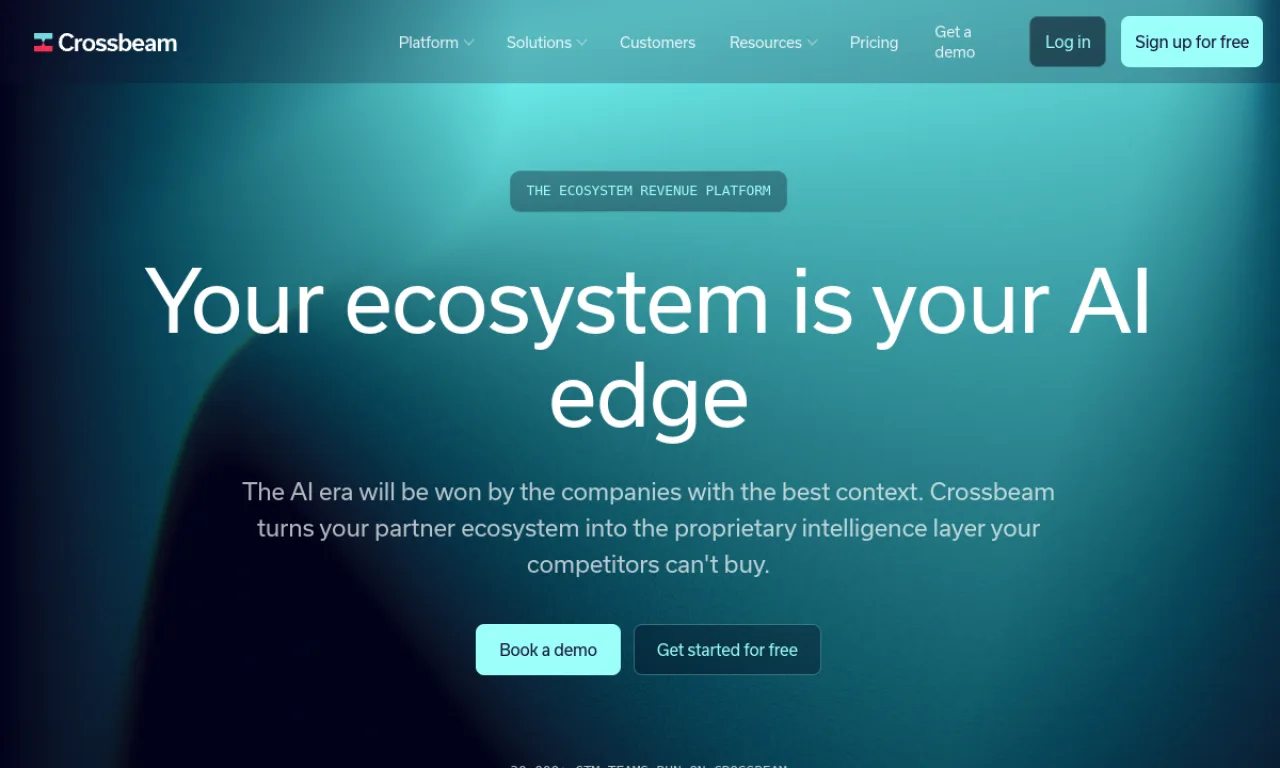 Screenshot of Crossbeam website
