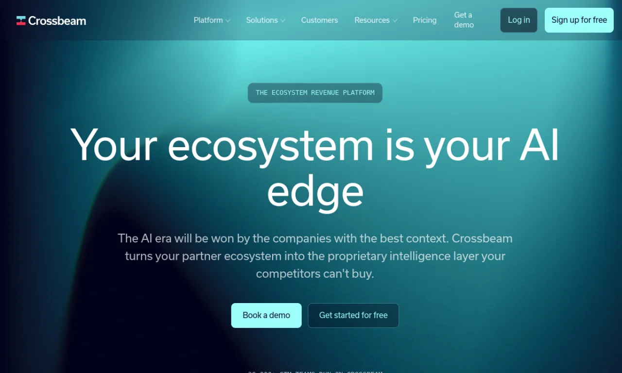 Screenshot of Crossbeam website