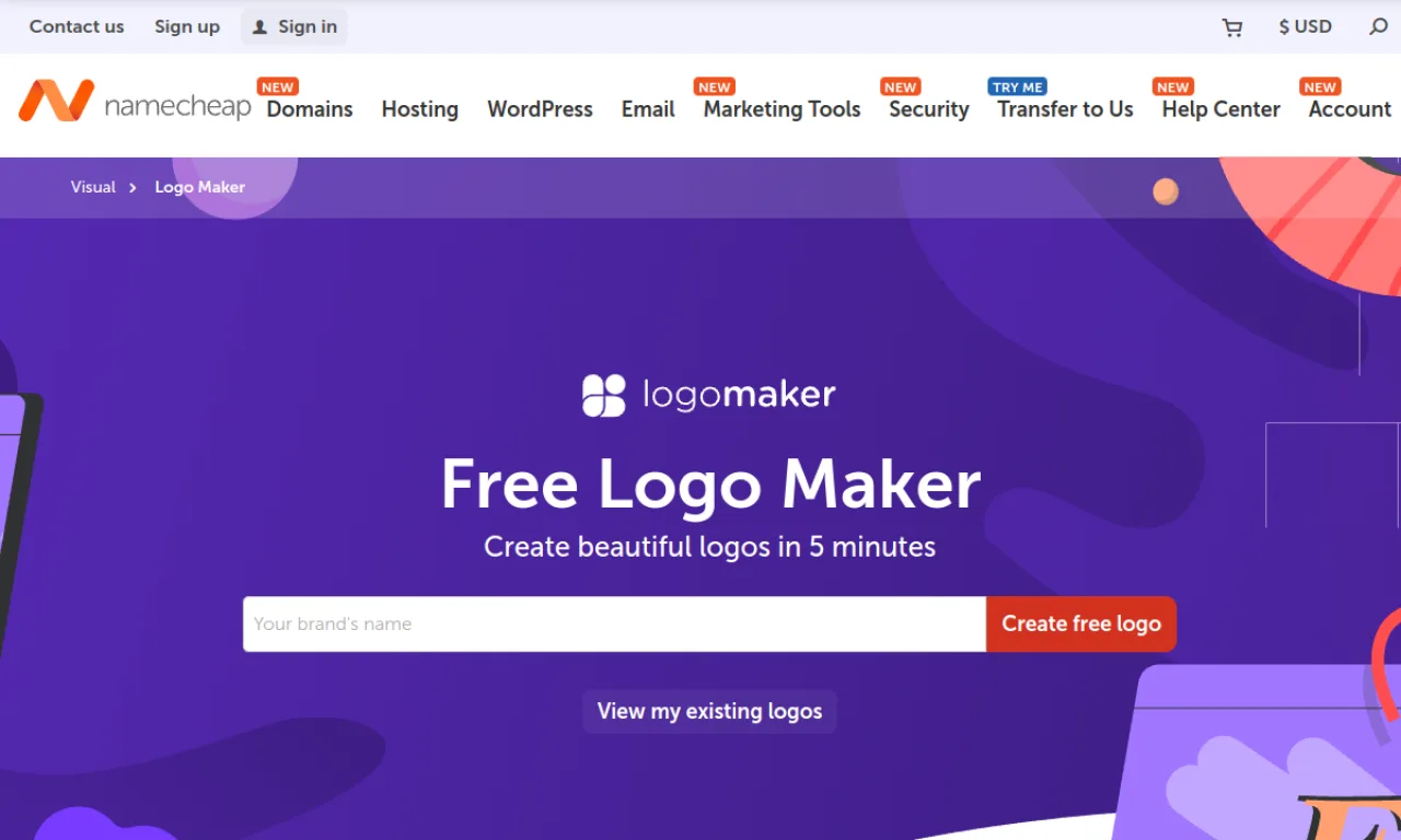 Screenshot of Stencil website