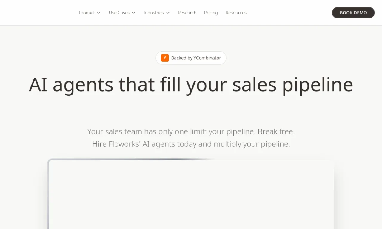 Screenshot of Floworks (Alisha) website