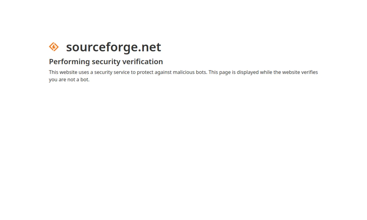 Screenshot of SourceForge / Slashdot website