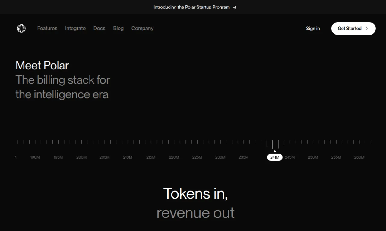 Screenshot of Polar.sh website