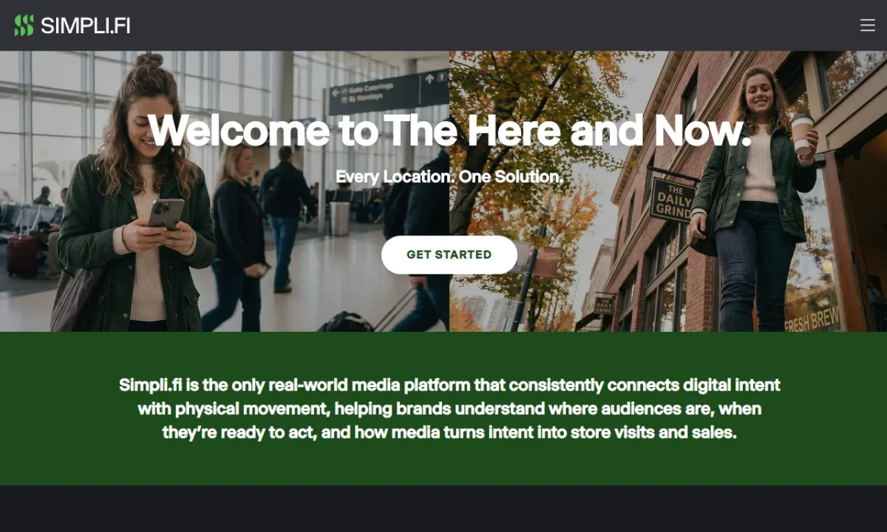 Screenshot of Simpli.fi website