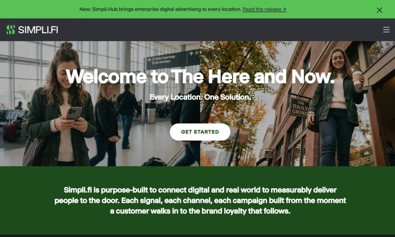 Screenshot of Simpli.fi website