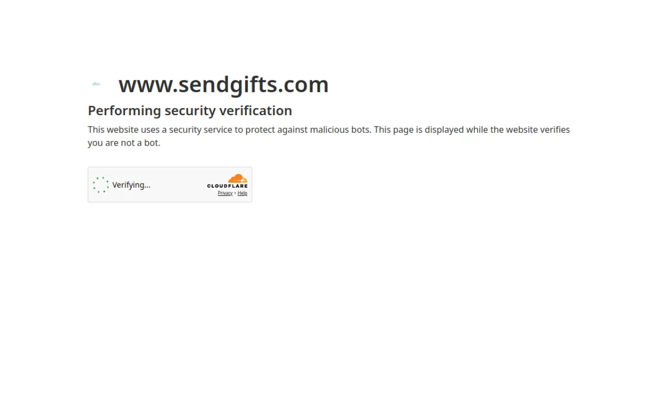 Screenshot of Sendwithus / SendGifts website