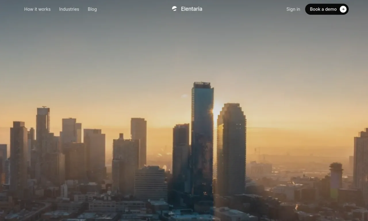 Screenshot of Elentaria website
