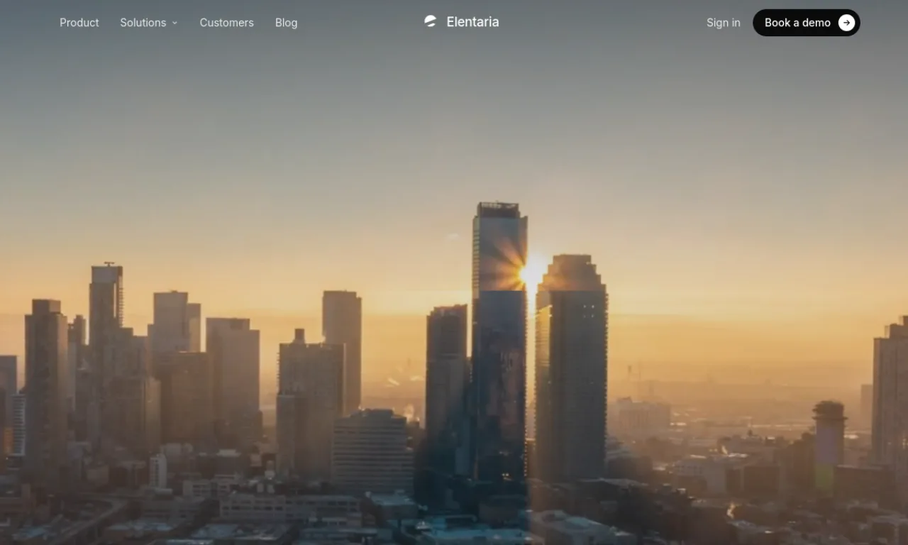 Screenshot of Elentaria website