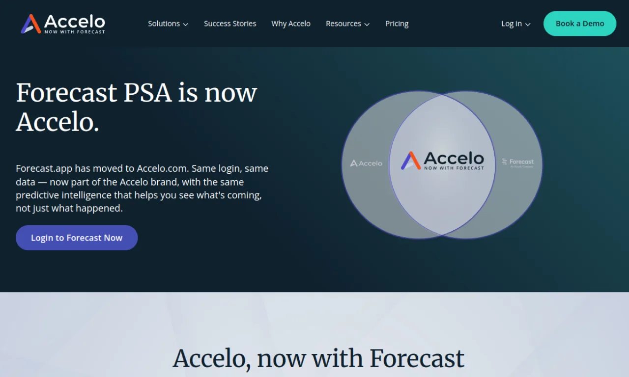 Screenshot of Forecast.app website