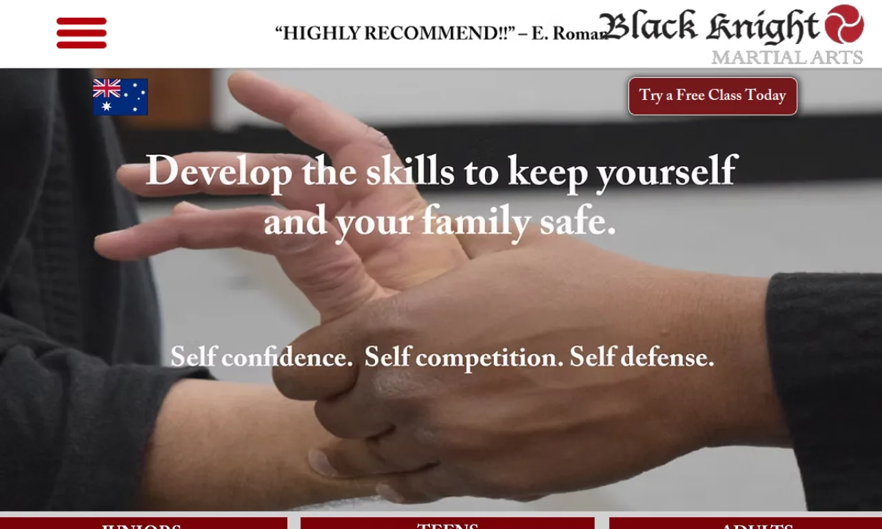 Screenshot of Surefire (Black Knight) website