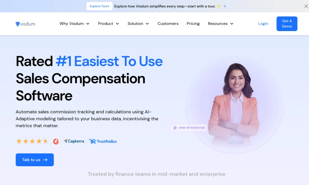 Screenshot of Visdum website