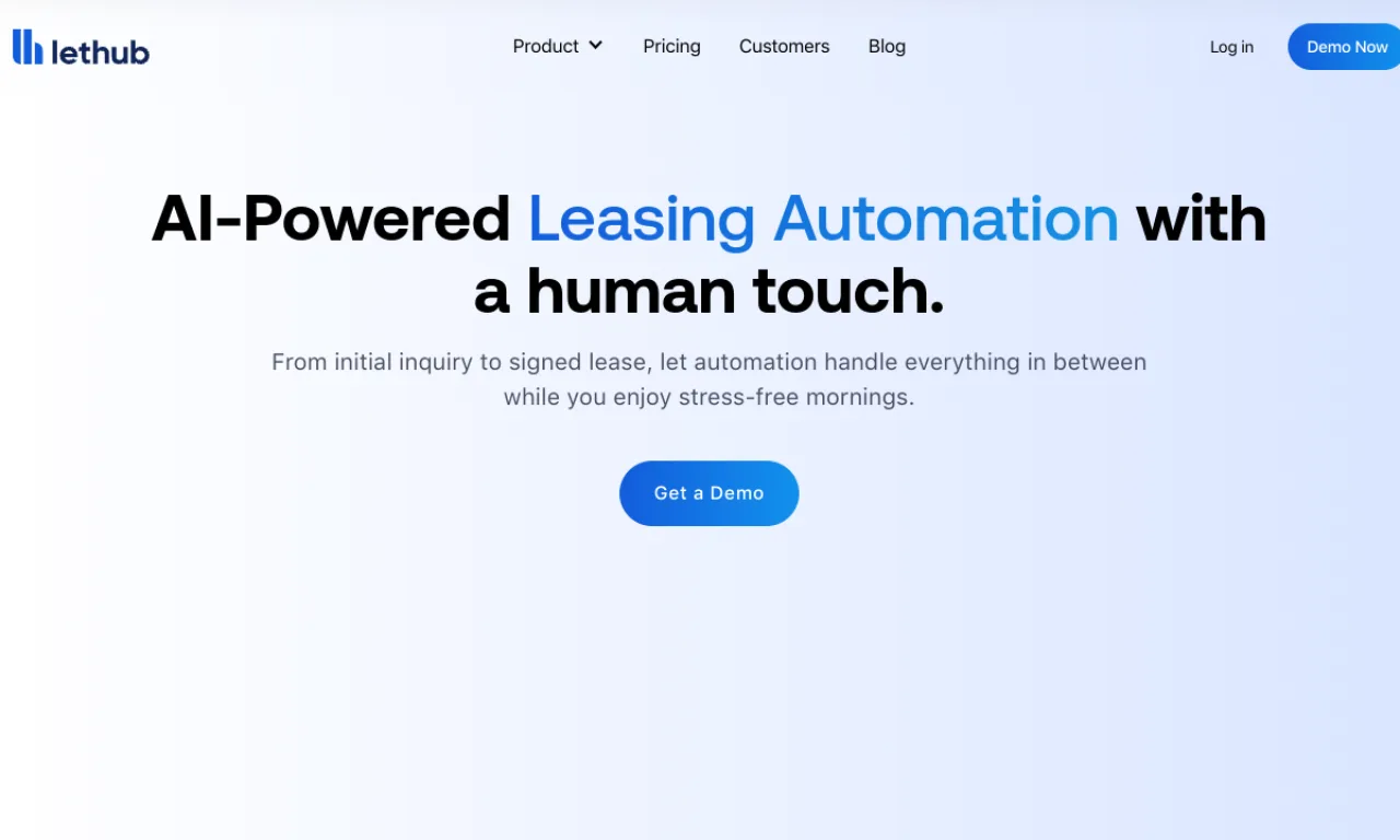 Screenshot of LetHub website