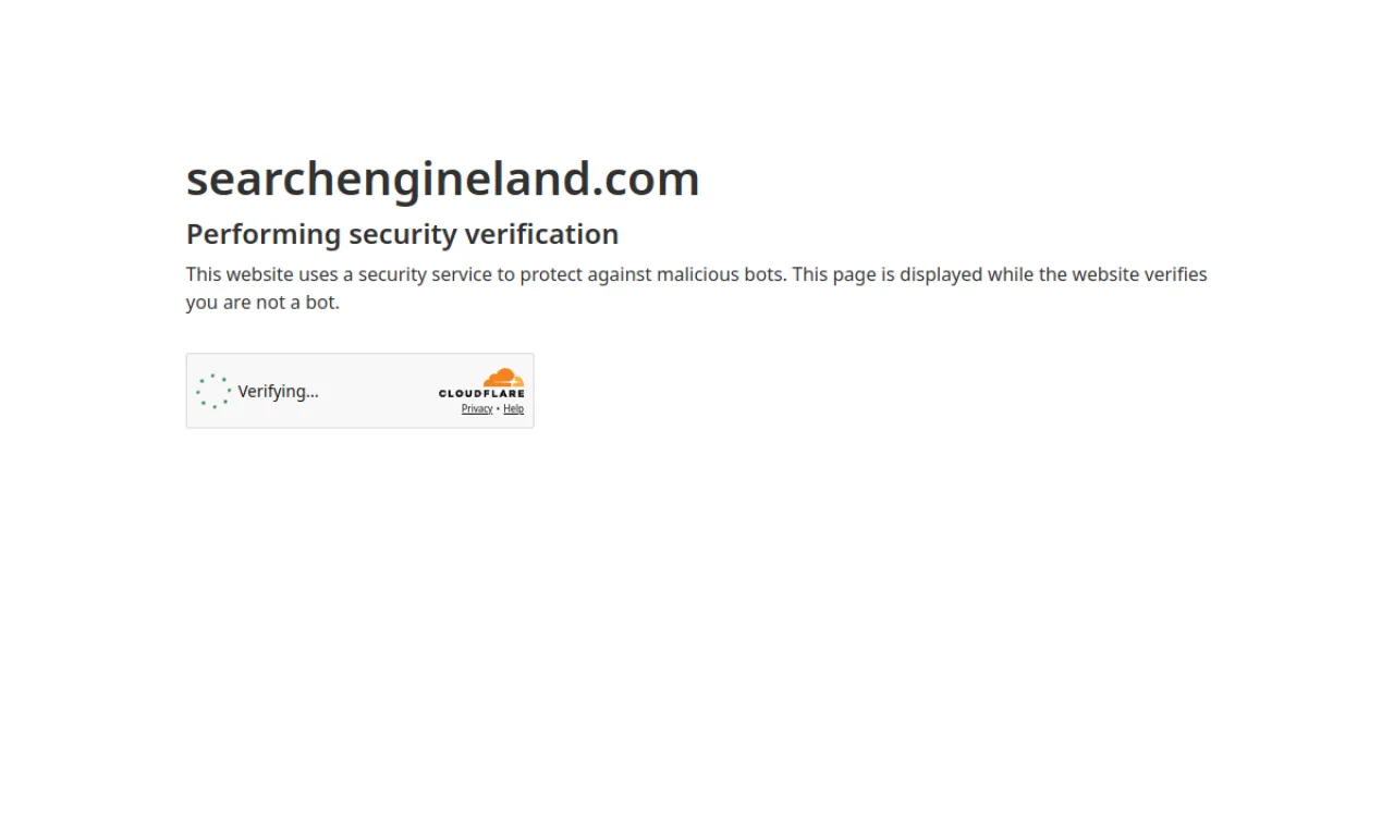 Screenshot of SearchEngineLand website