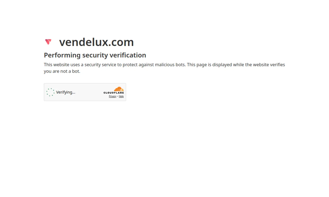 Screenshot of Pclub / Vendelux website